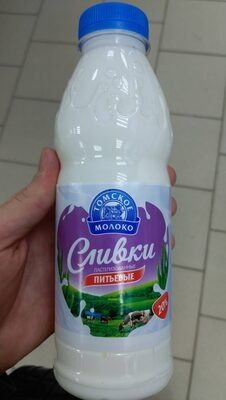 Сливки питьевые Томское молоко 20% бут 480мл