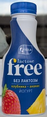 Йогурт без лактозы free клубника – ананас