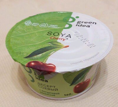 Десерт соевый Green Idea с соком вишни