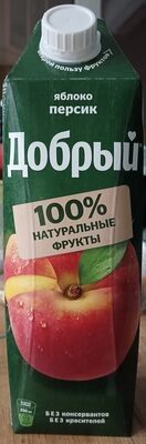 сок ДОБРЫЙ яблоко-персик