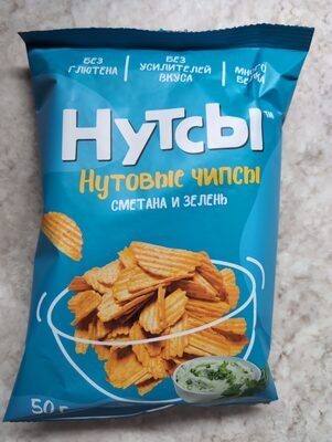 Нутсы Нутовык чипсы Сметана и зелень
