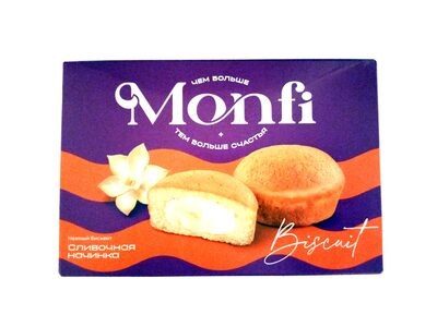 Печенье бисквитное Monfi torty со сливочной начинкой