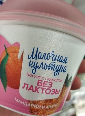 Йогурт Молочная культура ананас мандарин