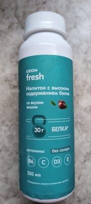 Напиток с высоким содержанием белка со вкусом вишни