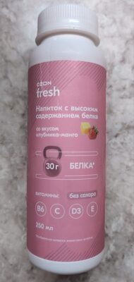 Напиток с высоким содержанием белка со вкусом клубника-манго