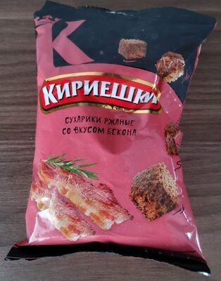 Кириешки Сухарикм Ржаные со Вкусом Бекона