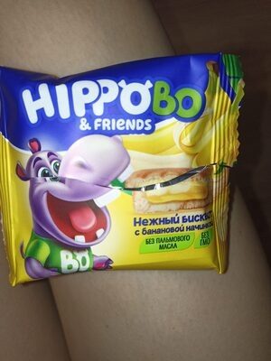 Бисквит с банановой начинкой HippoBo