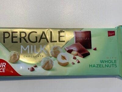 milk chocolate with whole hazelnuts