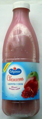 Свежесть (сыворотка с соком) яблоко-гранат-лайм