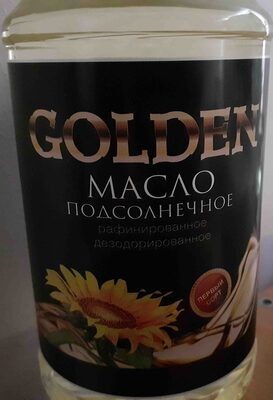 масло подсолнечное рафинированное дезодорированное вымороженное первый сорт GOLDEN