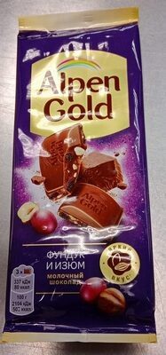 альпен голд фундук и изюм