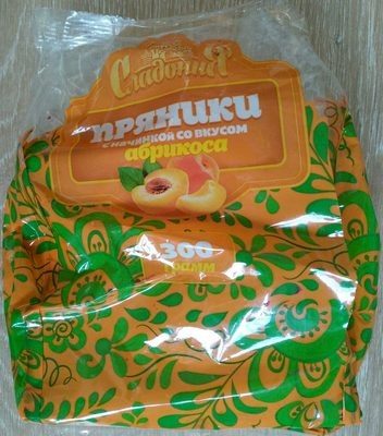 Пряники с начинкой со вкусом абрикоса