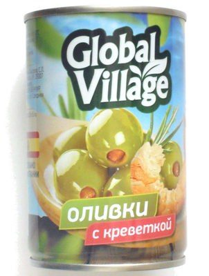 Оливки с креветкой