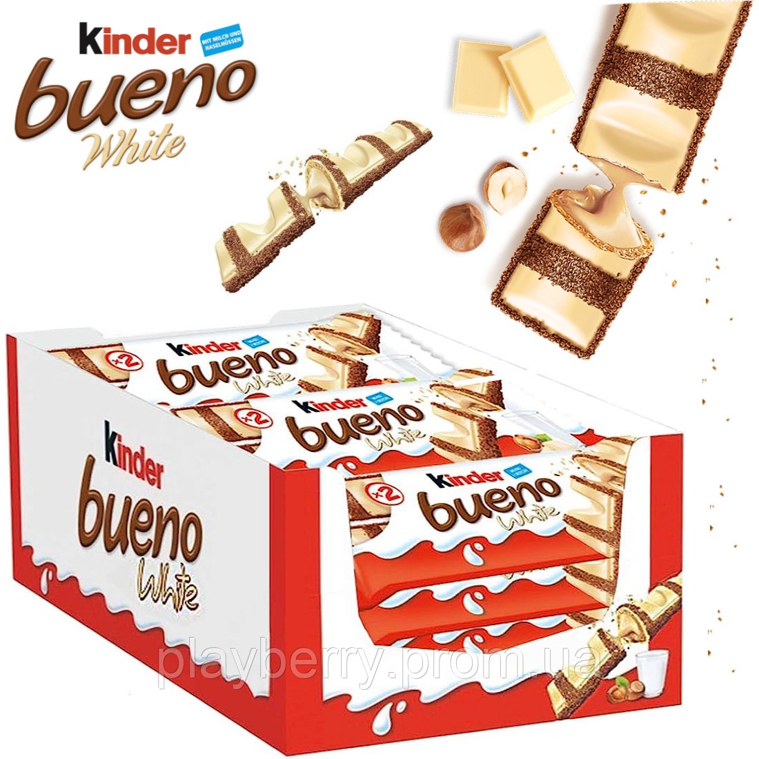 kinder bueno white