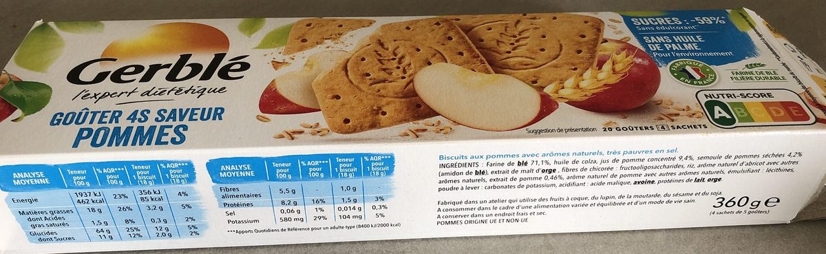Goûter 4S Saveur pommes