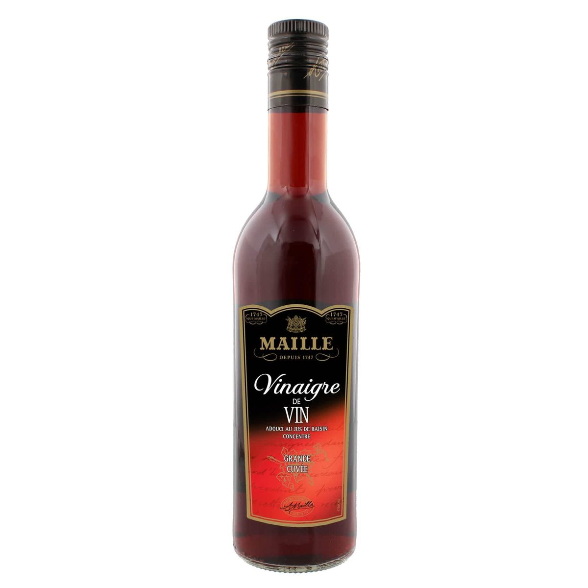 Maille Vinaigre de Vin Rouge adouci au jus de raisin concentré 50cl