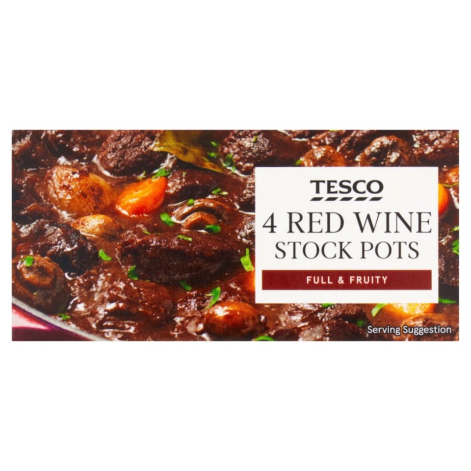 Tesco Red wine stock pots