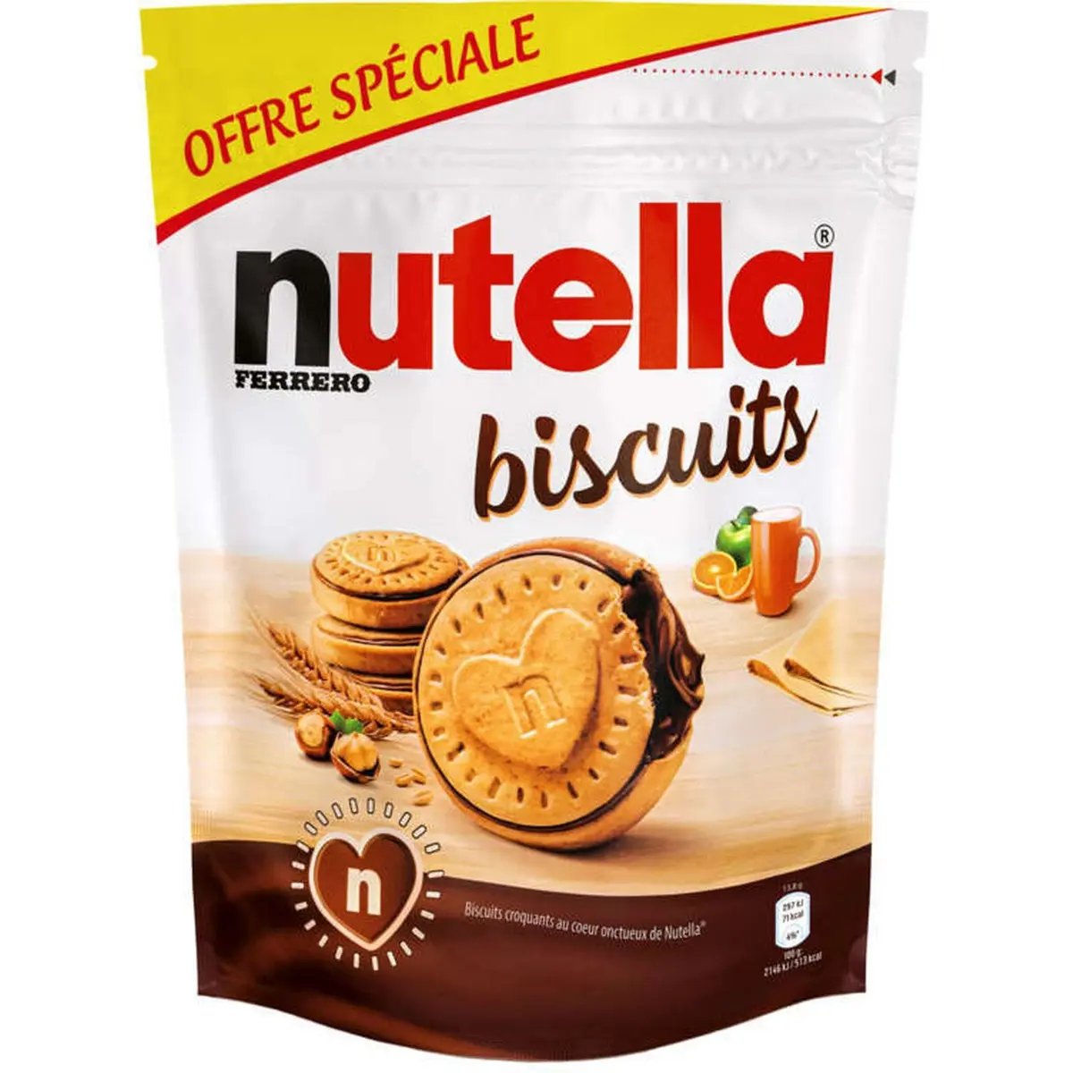 Biscuits croquants au coeur onctueux de Nutella®