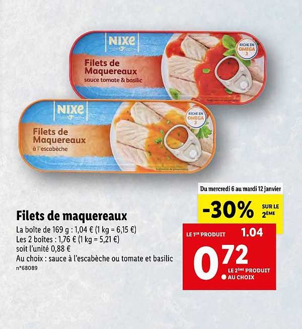 Filets de maquereaux moutarde