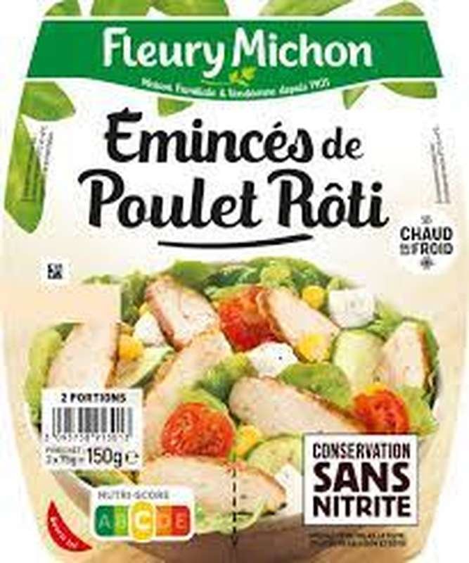 Émincé de poulet rôti