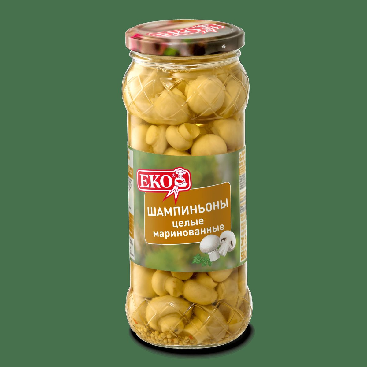 Шампиньоны Местное Известное целые маринованные