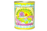 Консервы мяснойе Свинина тушеная Березовская 338г