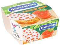 Крем Buonissimo с творогом и красной икрой стакан 120г