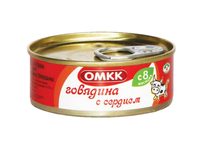 Консервы мяснойе д/п "Говядина с сердцем" 100г