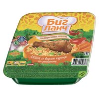 Лапша б/п Биг Ланч традиционные рецепты со вкусом курицы по-домашнему лоток 90г