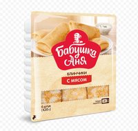 Блинчики «Бабушка Аня» с мясом, замороженные, 420 г