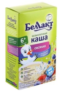 Каша сухая для дет/пит овсяная с лесными ягодами безмолочная обог витаминами минералами 200г