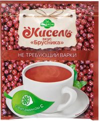 Кисель Брусника с витамином С не требующий варки 25г