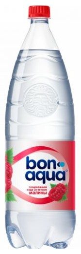 Вода Бонаква со вкусом малины газированная 1л