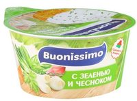 Крем Buonissimo с творогом и зеленью с чесноком стакан 120г