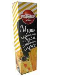 Чипсы картофельные Patella Chips со вкусом сливочного сыра 100г