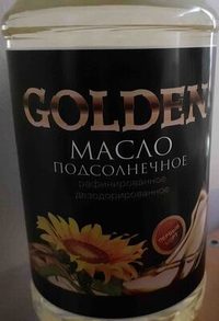 масло подсолнечное рафинированное дезодорированное вымороженное первый сорт GOLDEN