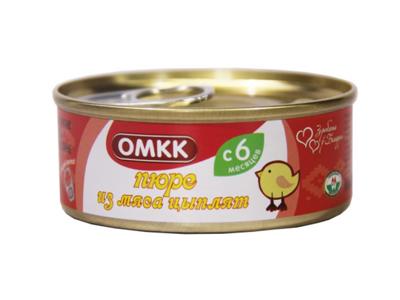 Пюре для детского питания из мяса цыплят 100г