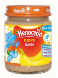 Пюре для дет/пит из банана 100г