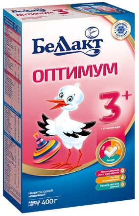 Смесь сухая для дет/пит Беллакт оптимум 3+ молочная карт/кор 400г