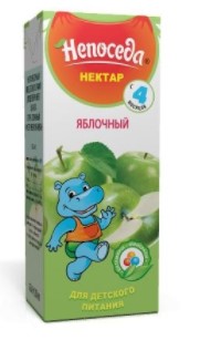 Нектар для дет/пит яблочный с мякотью 190г
