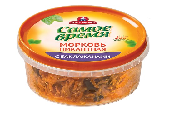 Салат Самое время морковь пикантная с баклажанами 250г
