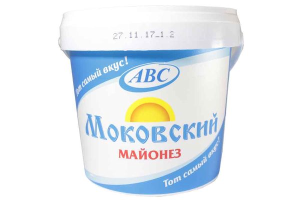 Майонез АВС Моковский пл/ведро 850г