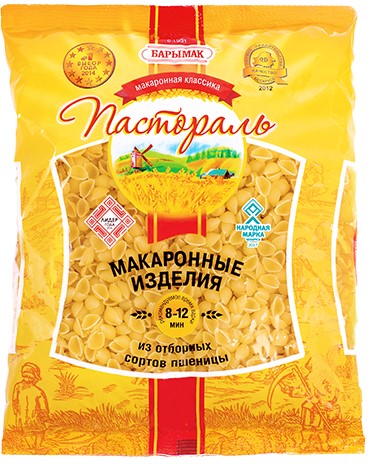 Макаронные изделия «Пастораль» ракушка, 900 г