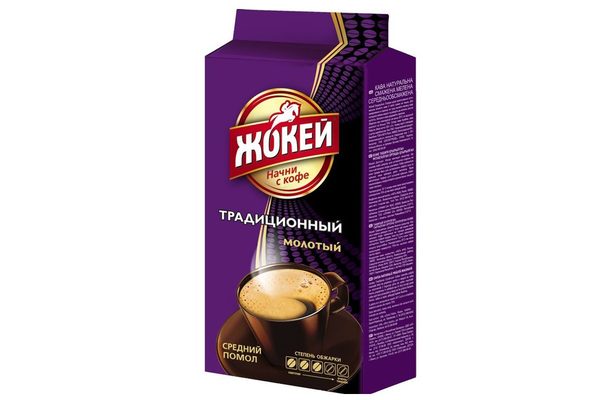 Кофе молотый Жокей Традиционный натуральный жареный 250г
