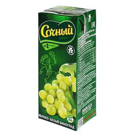 Сок яблочно-виноградный Добрый 0,2л