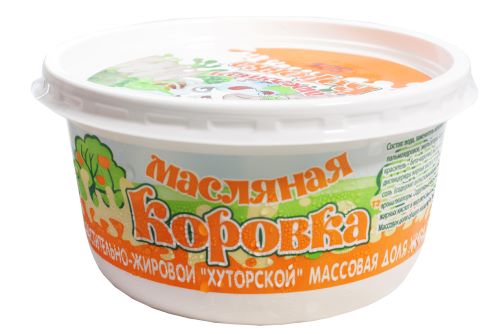 Спред растительно-жировой Масляная коровка Хуторской банка 50% 450г