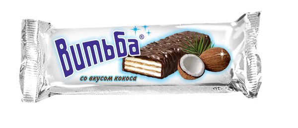 Батончик вафельный Витьба со вкусом кокоса 35г