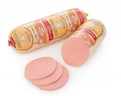 Колбаса вареная Молочная новая в/с 500г