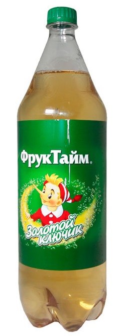 Напиток б/а ФрукТайм Золотой ключик газированный 1,5л