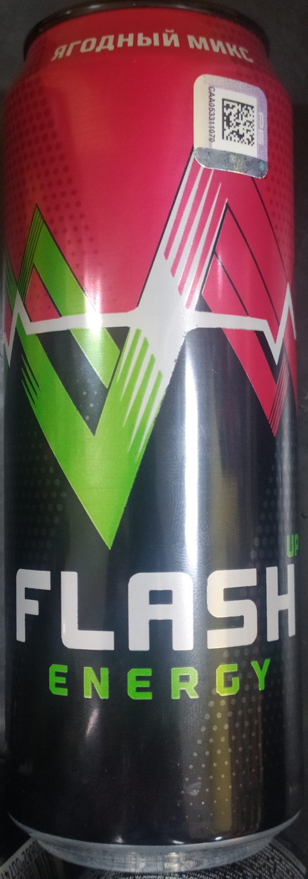 Напиток энергетический Флэш ап Ягодный микс энергия с кофеином и таурином ж/б 0,45л